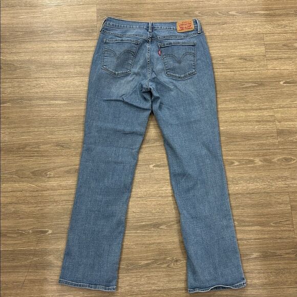 Levi's Women's 505 Straight Jeans - Denim Blue - Picture 5 of 5